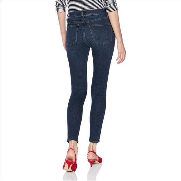 J Crew High Rise Skinny Jeans Exposed Buttons Size 25 - Picture 4 of 13